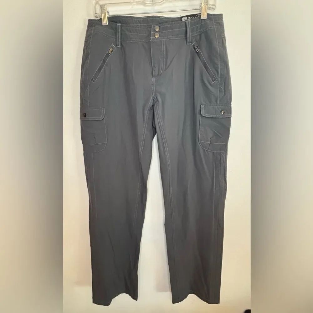 KUHL EUC gray athletic cargo pants Size 12